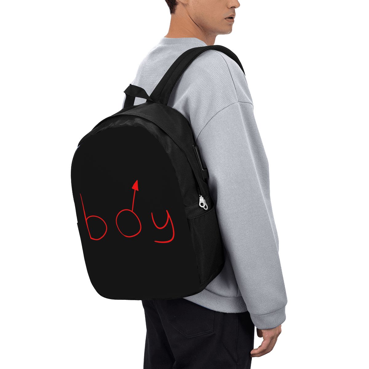 Women Bags For College - Boymoder Hoed en shirt Rugzak Reisnotebooktas