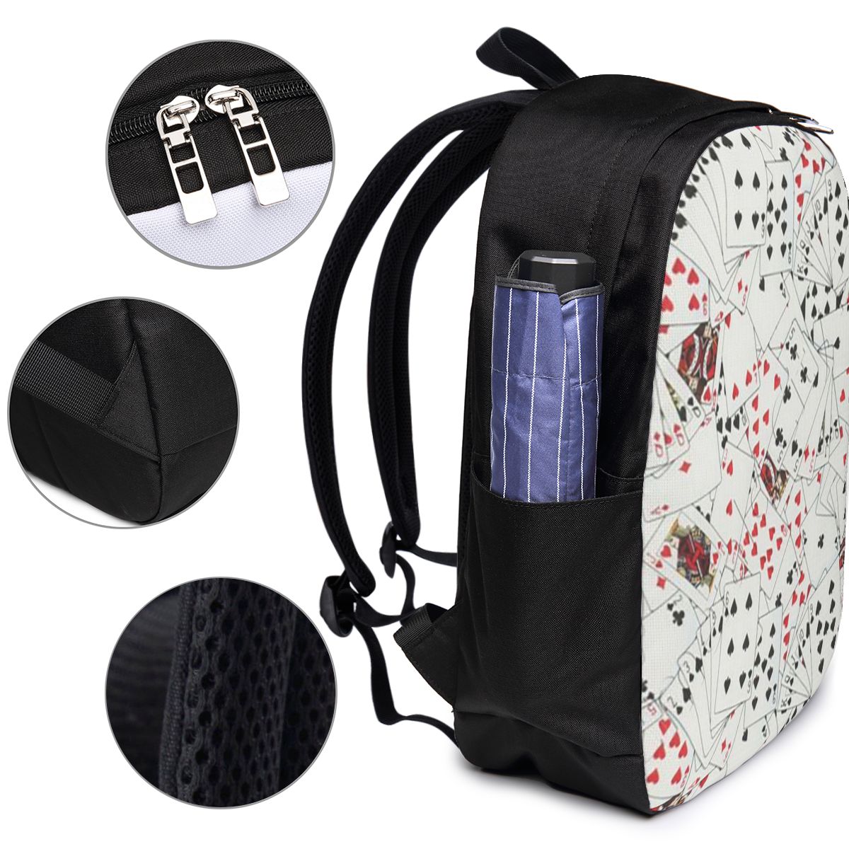 Speelkaarten Poker Print Rugza - Women Bags For College recensie en prijs