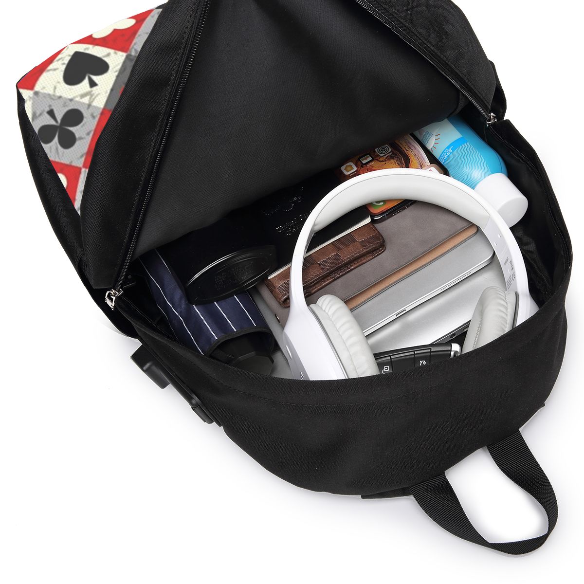 Speelkaarten Poker Print Rugza - Woman In Bag recensie en prijs