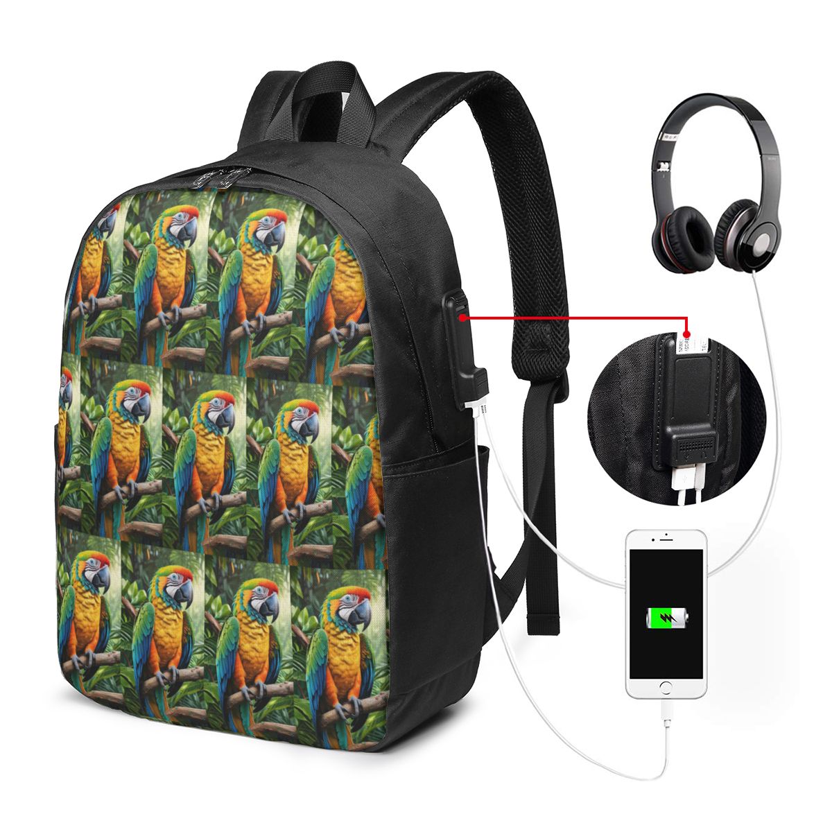 Leuke Macaw Parrots Rugzak Rei - Women Bags For College recensie en prijs
